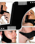Perfect Beard shape Tool Durable portable symmetry measurement advance handle design for firm hold user guide
