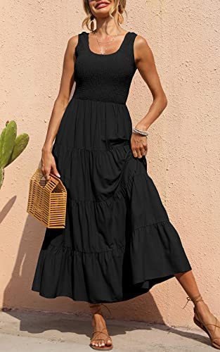 braces dress for ladies Solid Color Popcorn Pattern Texture Long Braces Dress